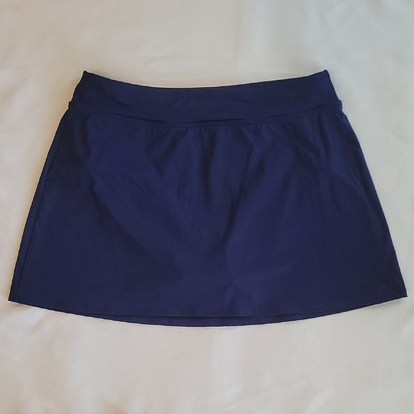 Lands' End Dresses & Skirts - Skirt swimsuit Lands End Navy Blue Women's Skirt 10